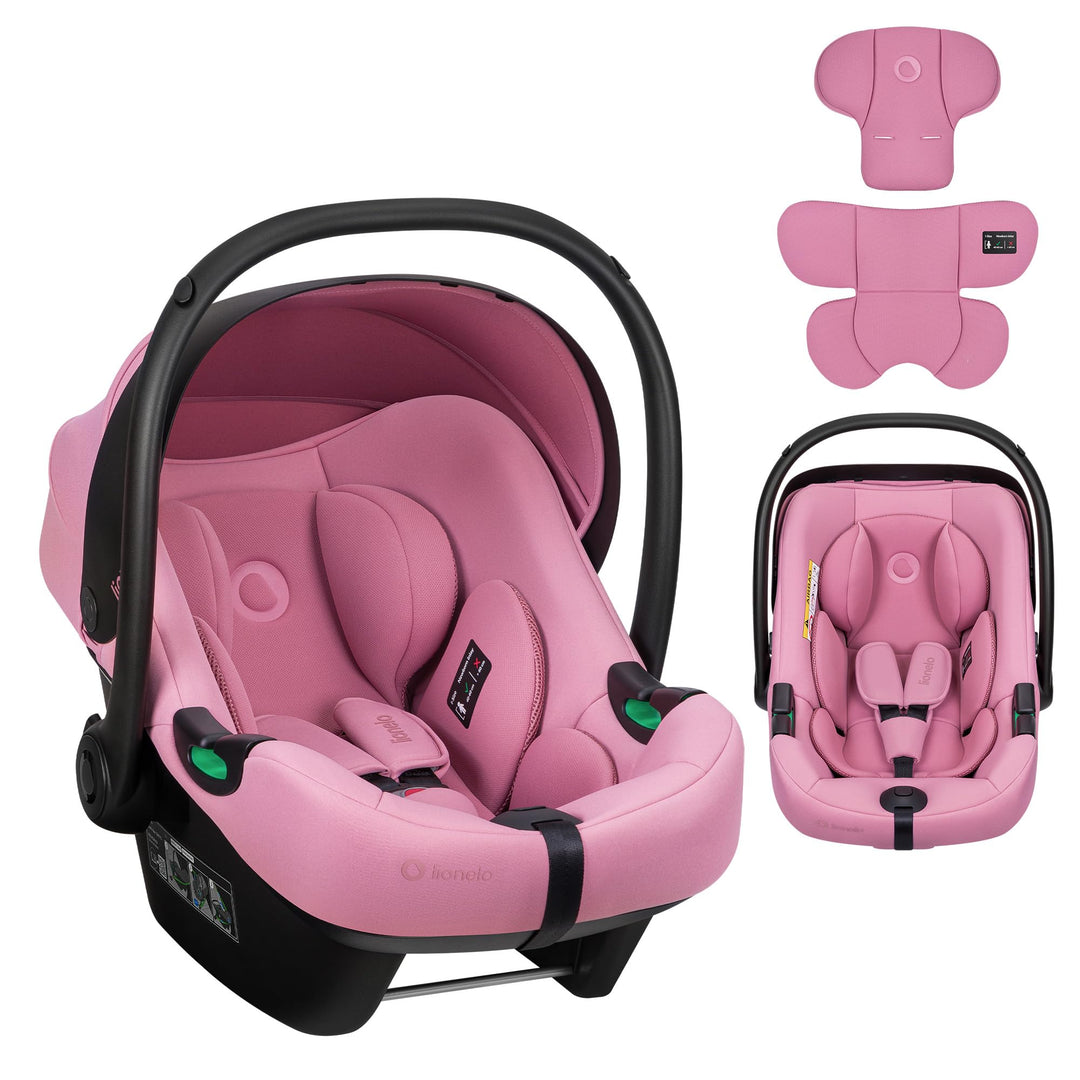Lionelo ASTRID i-Size Baby Autositz 40-87 cm, Babyschale Gruppe 0+, Rückwärtsgerichtete Montage, 3-P