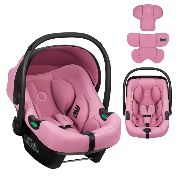 Lionelo ASTRID i-Size Baby Autositz 40-87 cm, Babyschale Gruppe 0+, Rückwärtsgerichtete Montage, 3-P