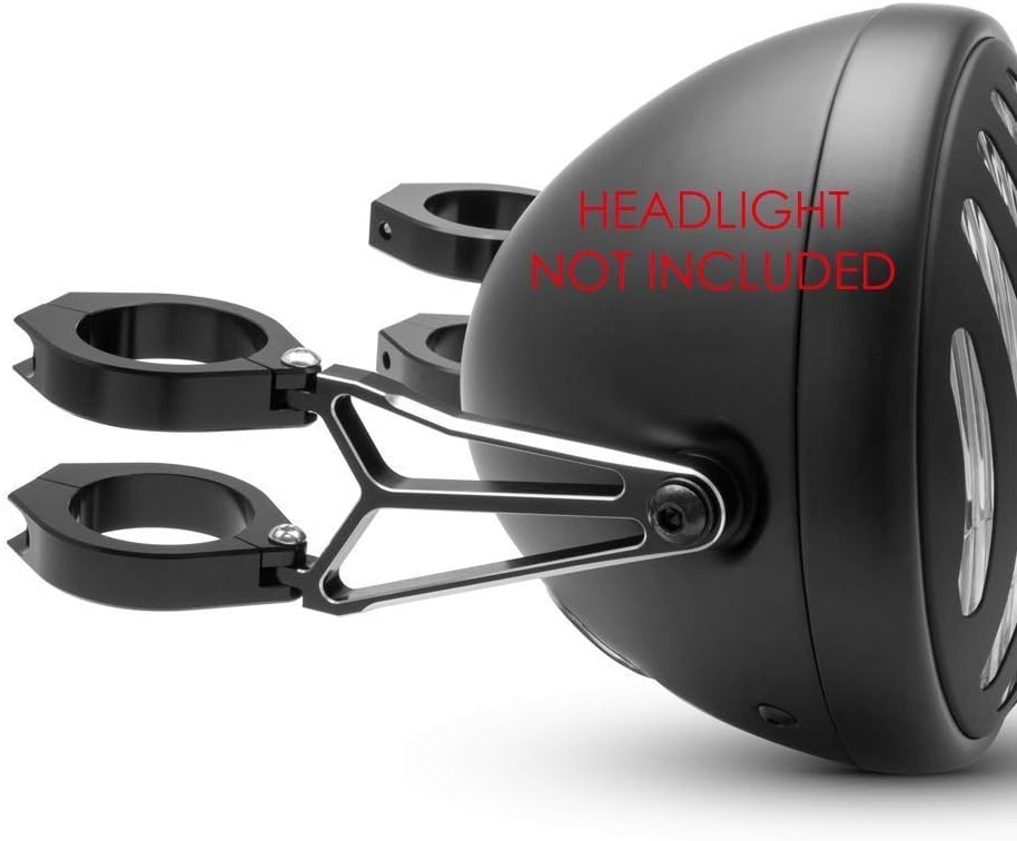 Motorrad Scheinwerfer-Halter 35-36mm Gabel Montiert Razor Stil Aluminium