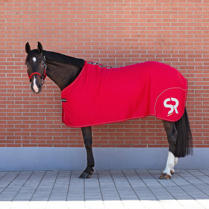 Sunride Abschwitzdecke für Pferde (Boston) aus Softshell mit Fleece - schnelltrocknend, reflektieren