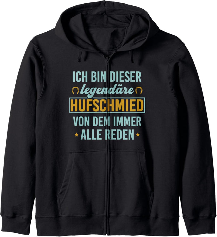 Hufschmied Legende legendär Pferdeschmied Hufbeschlagschmied Kapuzenjacke