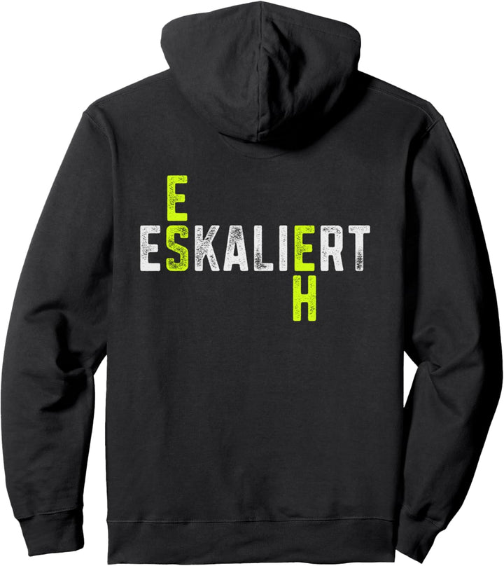 Es eskaliert eh Damen Herren Party Festival Mallorca Urlaub Pullover Hoodie