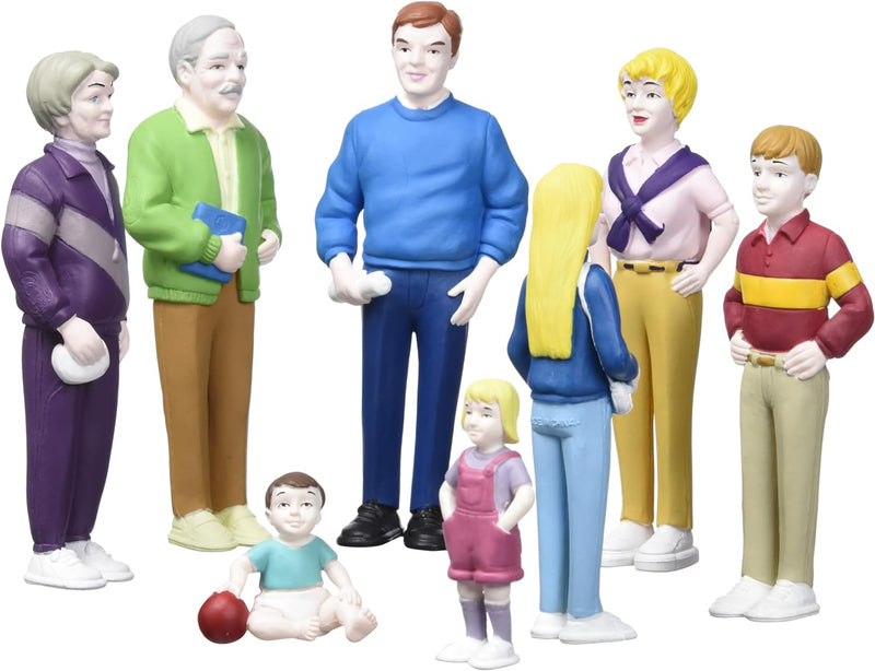 Miniland 27395 - Europäische Familie 8 Figuren 12,5 cm / 4,5