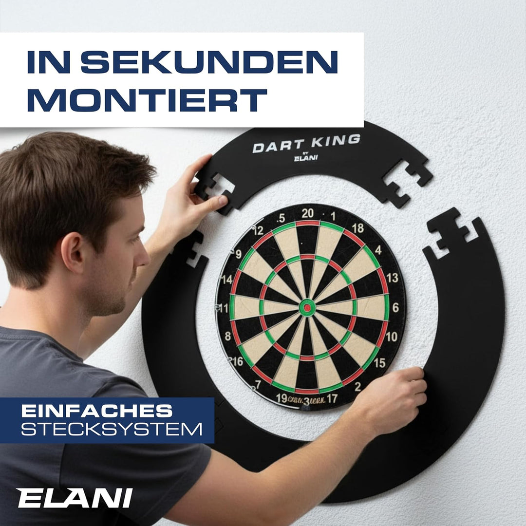 ELANI – klimaneutraler Dartring für optimalen Schutz von Wand, Boden, Dartpfeil und Flight – passgen