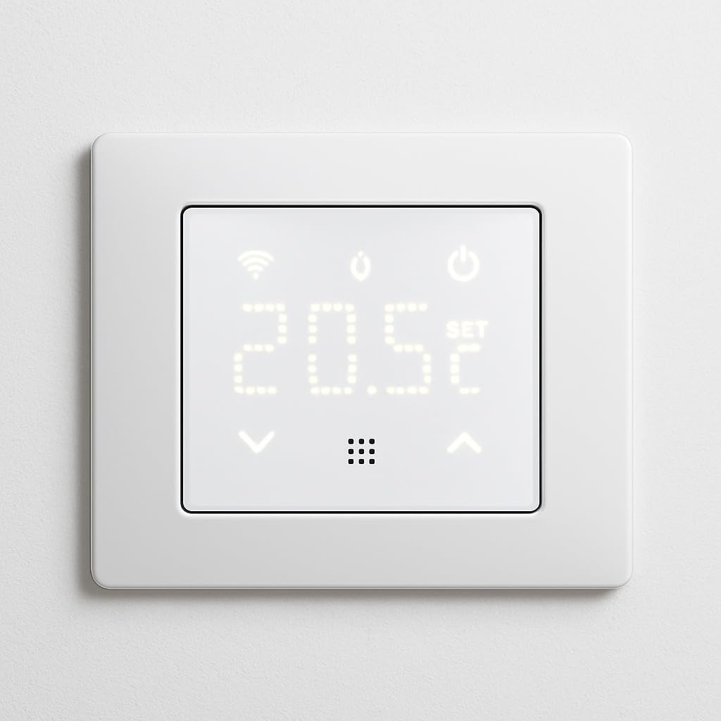 Unterputz-Thermostat programmierbares Modul 2P 240 V Touch-Display mit Hintergrundbeleuchtung Farbe