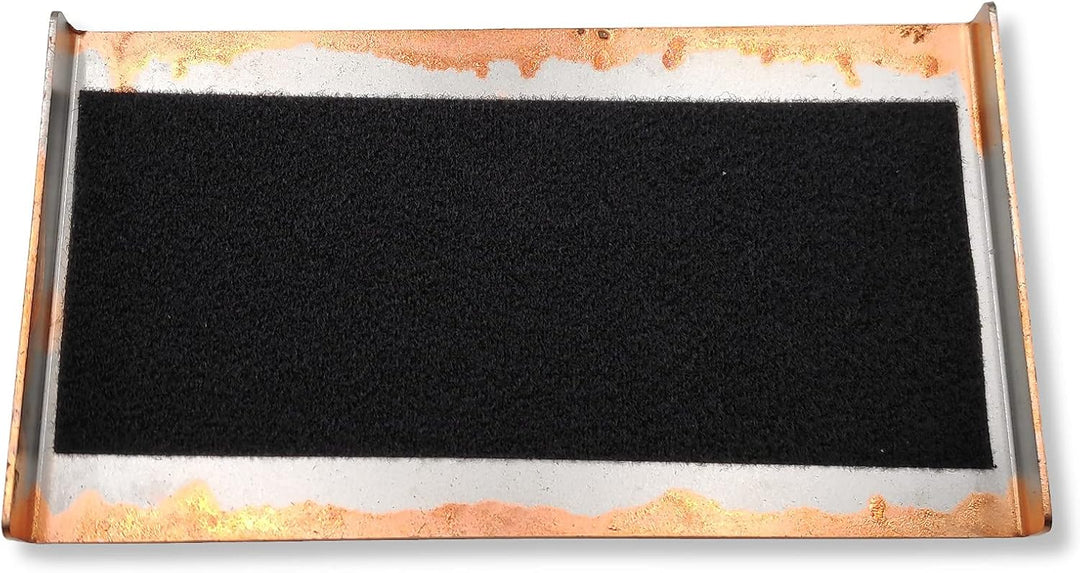 DEWEPRO Schleifklotz mit Klett inkl. wechselbarer Hartmetallplatte aus Wolfram Karbid - Körnung K36