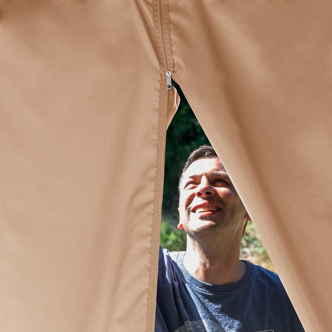 TOOLPORT 4 Seitenteile für Gartenpavillon Sunset Premium 3x4 m - Polyester ca. 180 g/m² - mit Reissv