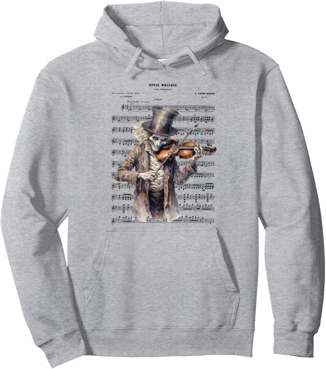 Danse Macabre Violine Halloween Pullover Hoodie