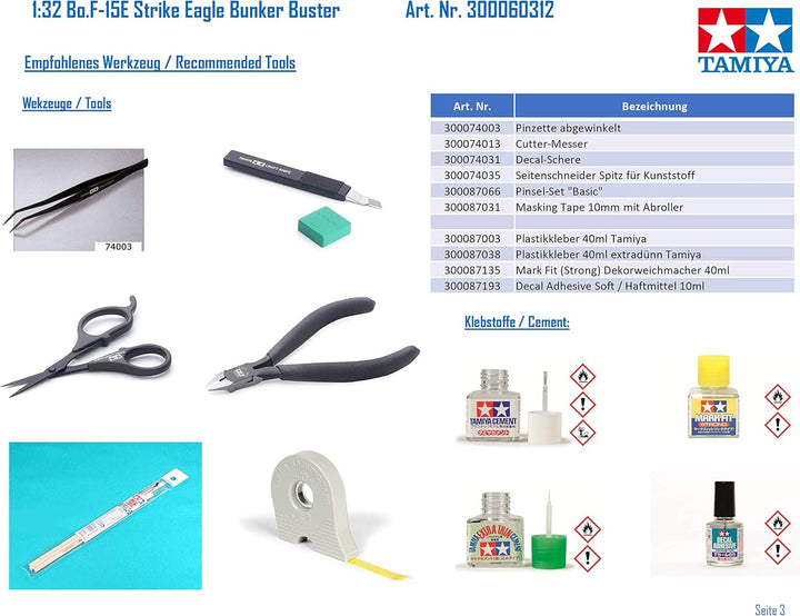 Tamiya 300060312 TAM60312-OS Hobby Modell Flugzeug Bausätze, Grau