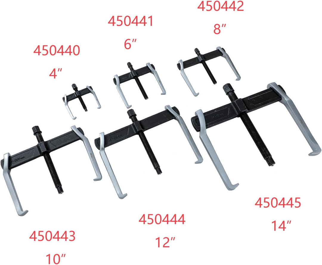 KATSU Tools 2-Arm Abzieher 8", CR-V, Verstellbar, Werkzeug zum Entfernen von Riemenscheiben, Schwung