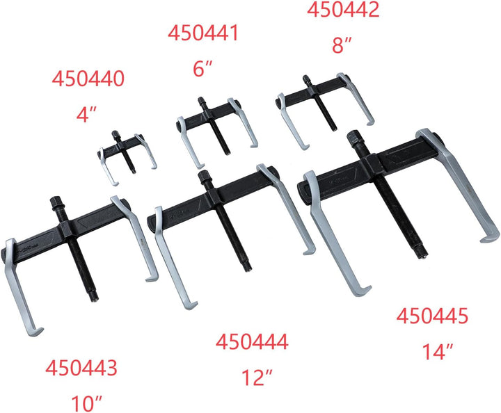 KATSU Tools 2-Arm Abzieher 8", CR-V, Verstellbar, Werkzeug zum Entfernen von Riemenscheiben, Schwung