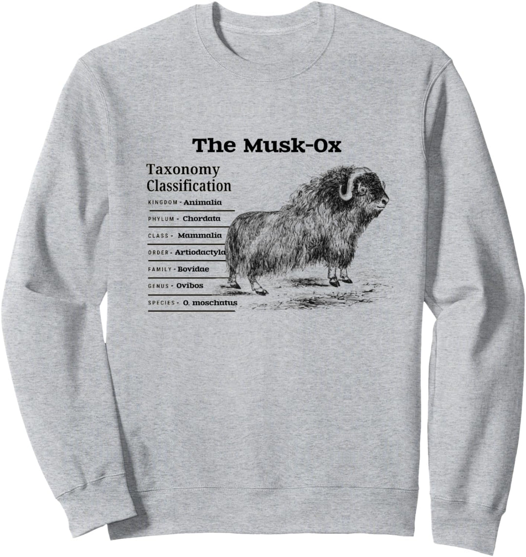 Die Musk-Ox-Klassifizierungstaxonomie Sweatshirt