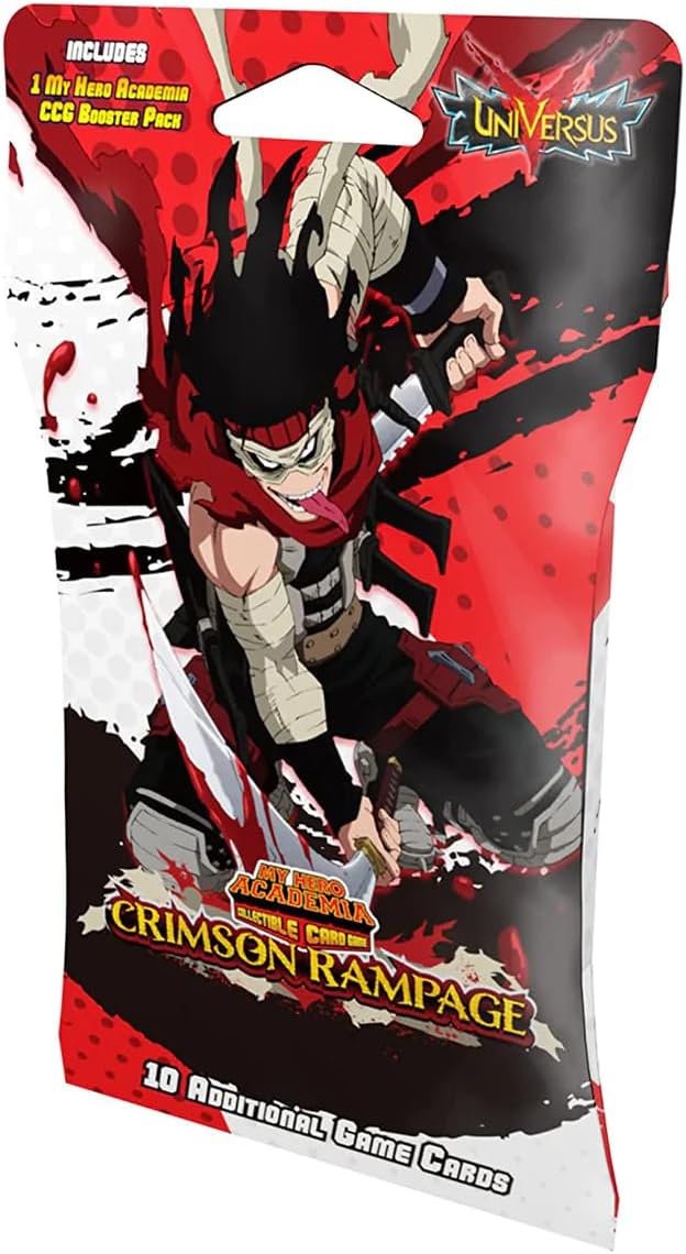 JASCOGA My Hero Academia Collectible Card Game - Booster Display Series 02: Crimson Rampage (24 Pack