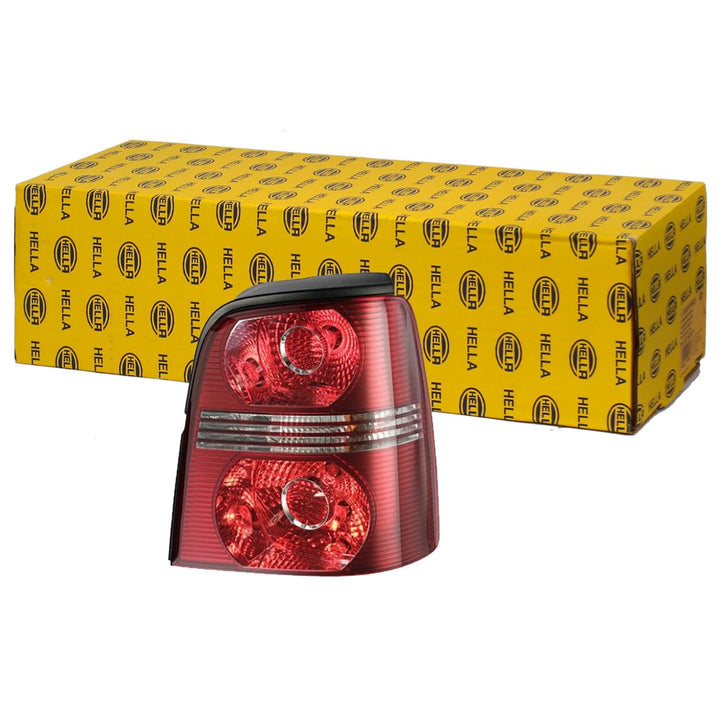 HELLA 2SK 009 477-051 Heckleuchte - Glühlampe - glasklar/rot - links - für u.a. VW Touran (1T1, 1T2)