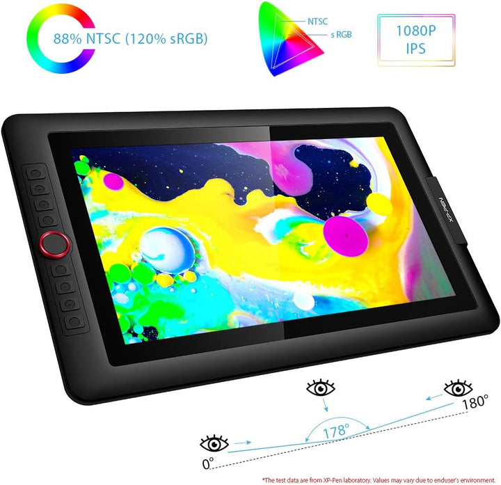 XP-PEN Artist 15.6 Pro Grafiktablett mit HD IPS Pen Display Tilt-Funktion mit Gratissoftware zum Ski
