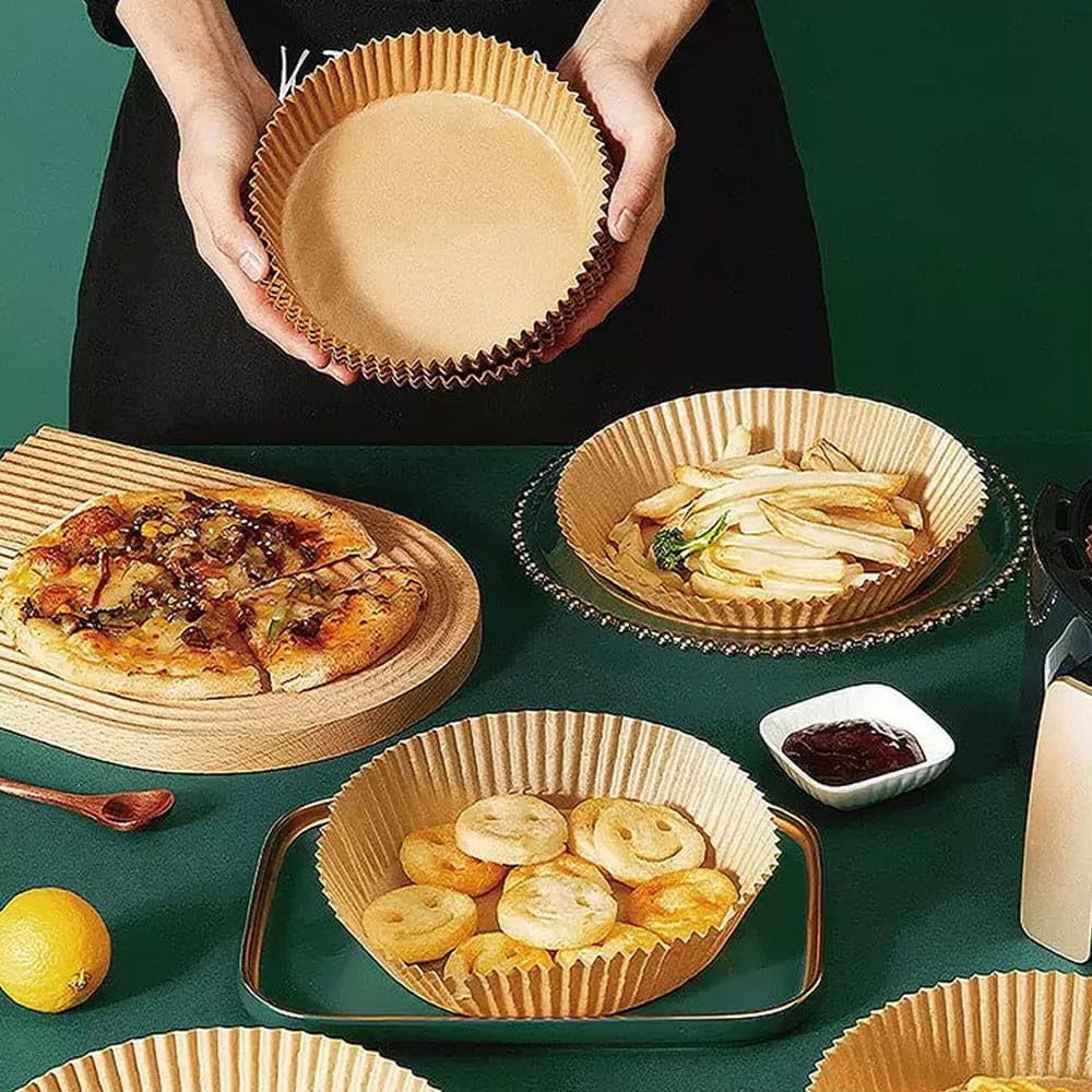 Satz mit 100 Friteuseneinsätzen aus Papier Ø20 cm KLAUSBERG KB-7605