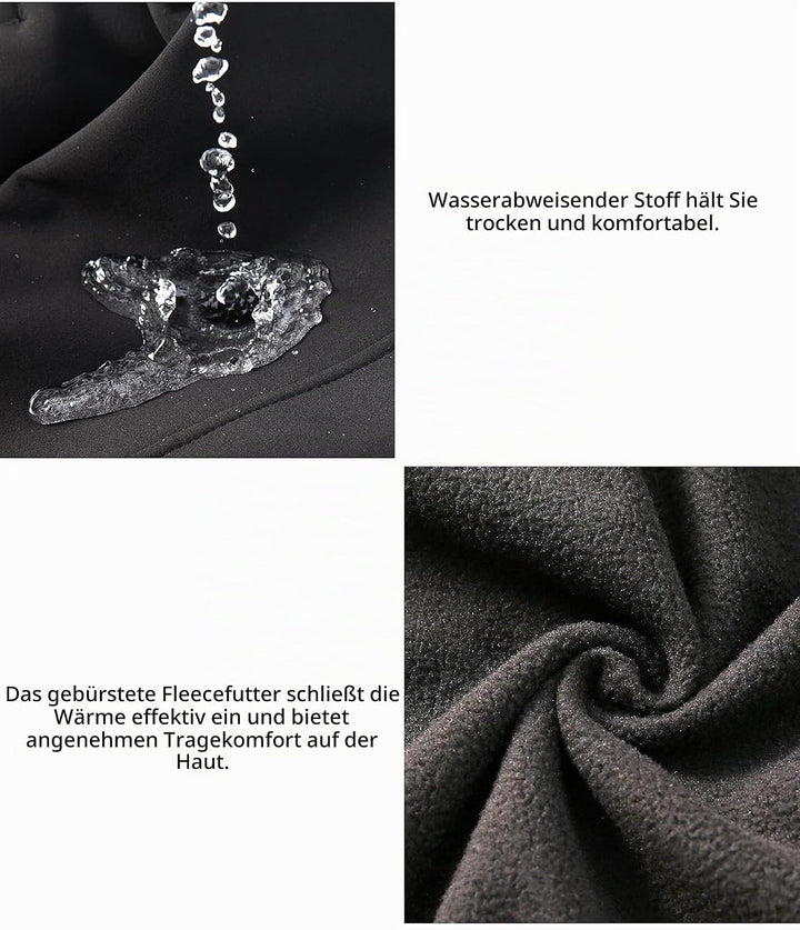 Little Donkey Andy Softshelljacke für Damen mit abnehmbarer Kapuze, Fleecefutter und Wasserabweisend