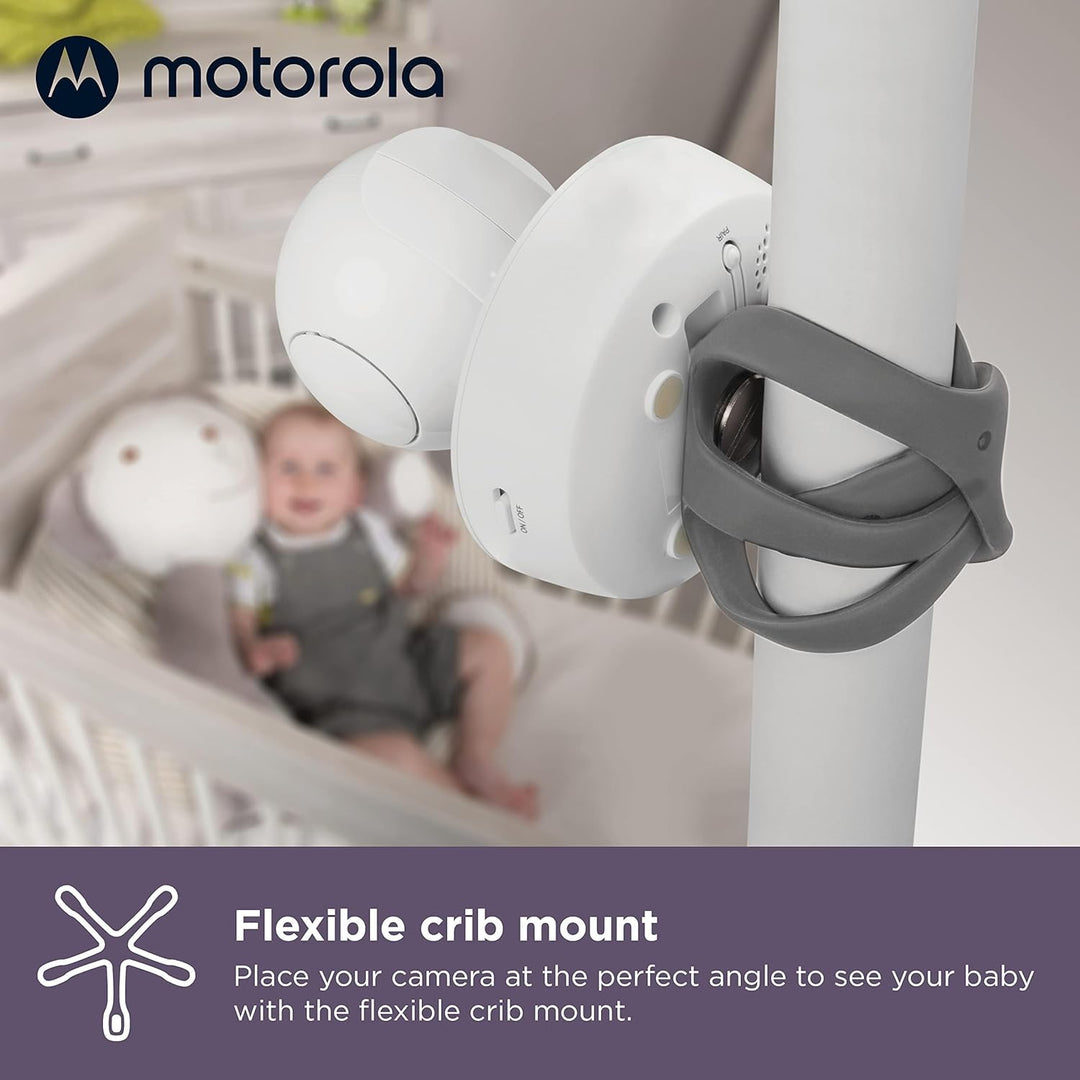 Motorola Nursery VM855 Connected WIFI Babyphone - mit Motorola Nursery App und 5-Zoll Elterneinheit