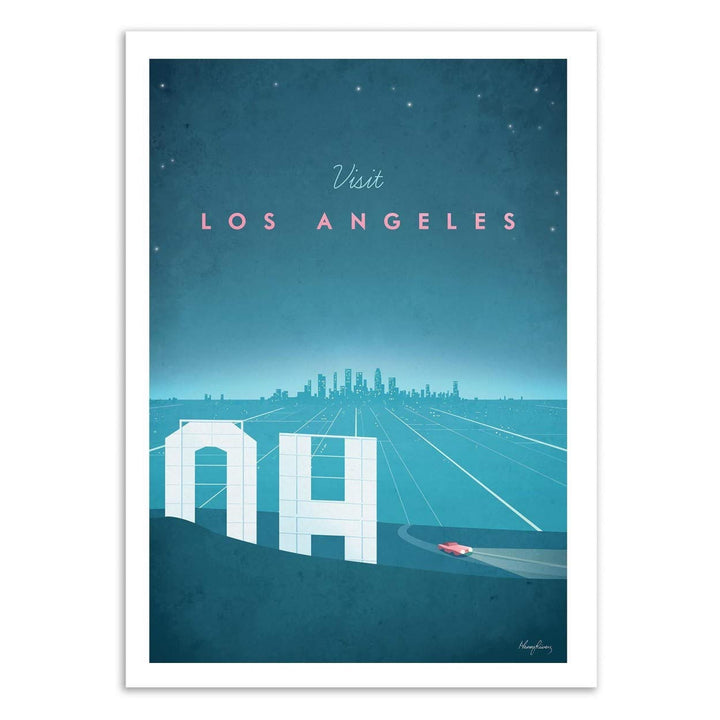 Wall Editions Art-Poster - Visit Los Angeles - Henry Rivers