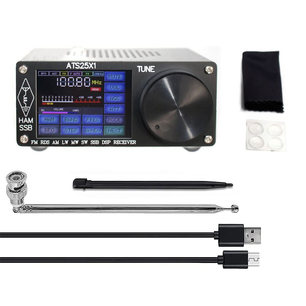 ATS 25 für X1 Si4732 Fullband-Radioempfänger, DSP-Funkempfänger mit 6.1 cm Touchscreen