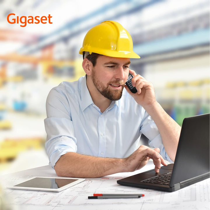 Gigaset E630A GO - Schnurloses Analog & IP-Telefon mit Anrufbeantworter - stossfest, staubresistent,