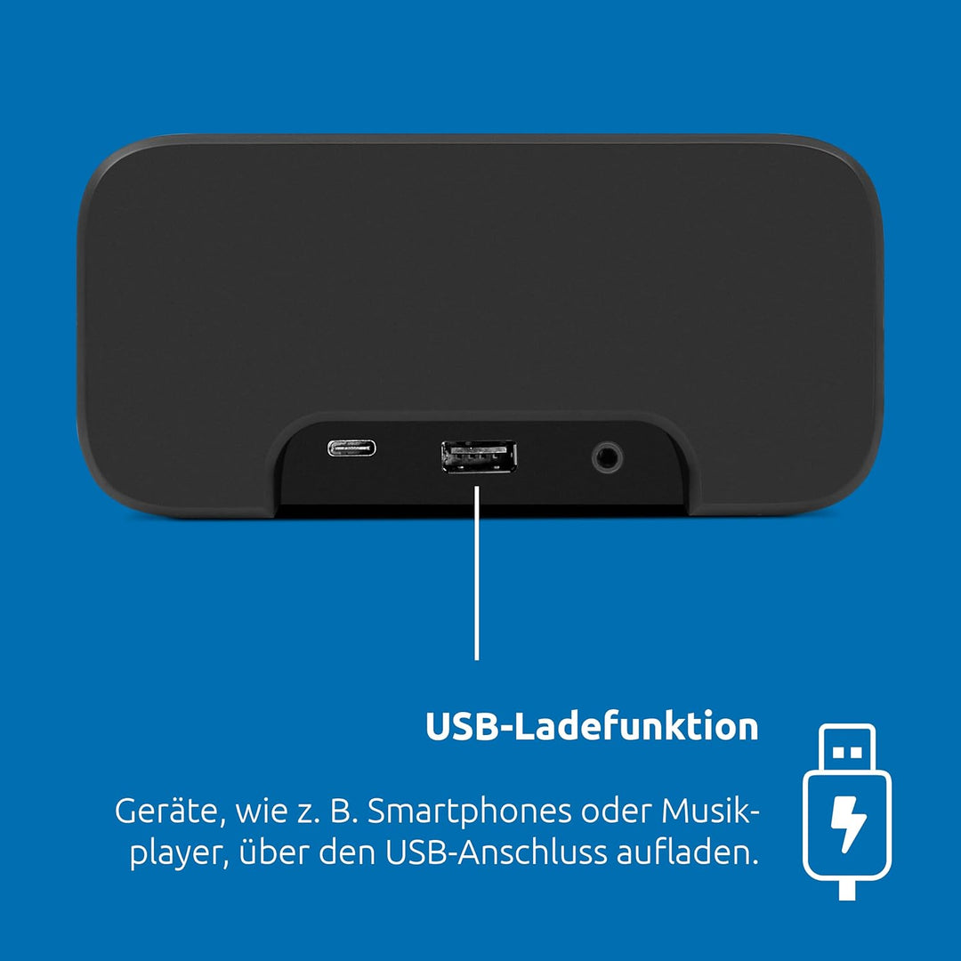 TechniSat DIGITRADIO 52 ASA – DAB+ Radiowecker mit Automatic Safety Alert (ASA, UKW, Wecker, Vier We