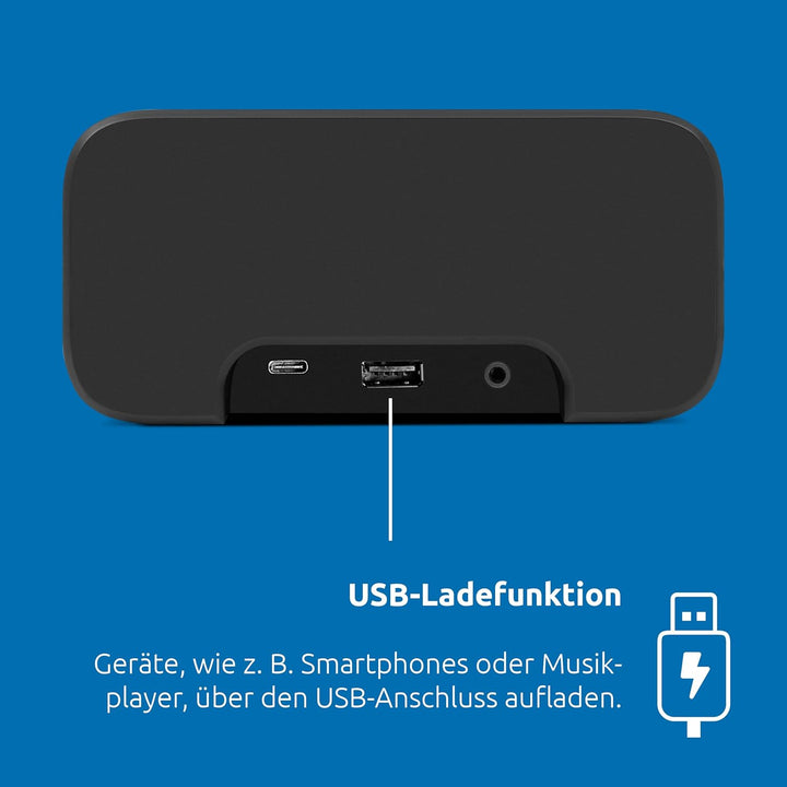 TechniSat DIGITRADIO 52 ASA – DAB+ Radiowecker mit Automatic Safety Alert (ASA, UKW, Wecker, Vier We