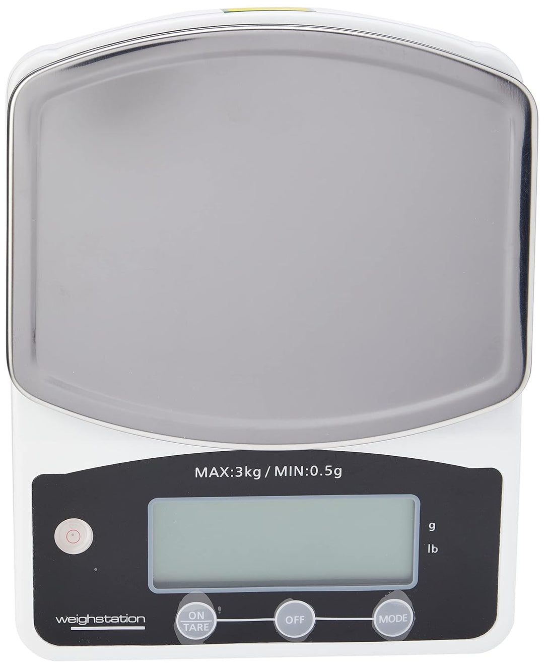 Vogue Digitale kleine Plattformwaage (nicht gestempelt) 3kg Grad. 0,5 g kg/lb, 80 x 178 x 225 mm