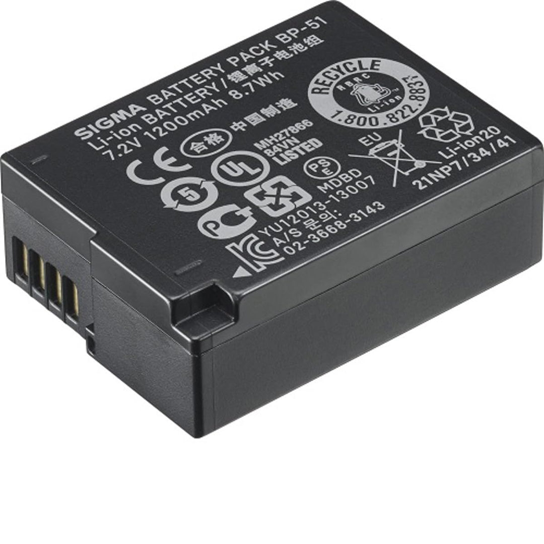 Sigma BP-51 Li-Ion Akku für DP1 und DP2 Quattro Digitalkamera
