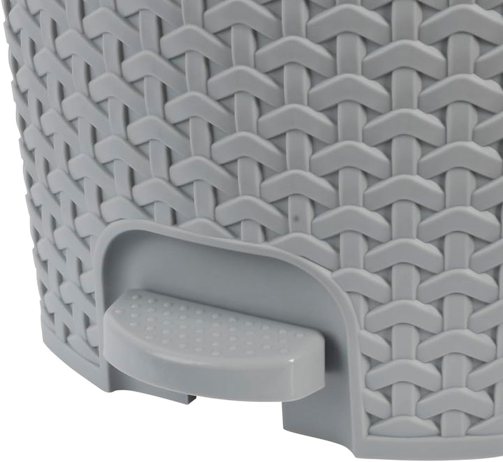 keeeper Treteimer, Mülleimer mit Tretpedal, 5,5 l, 22,5 x 24 x 26 cm, Tjark, Grau (Nordic Grey) Nord