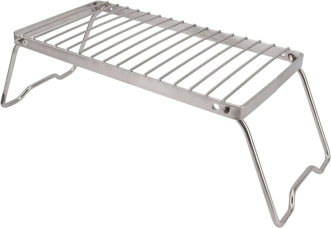 Klappbarer Lagerfeuergrill (Höhenverstellbar) klappbarer grillrost edelstahl Feuerstellen-Grillrost