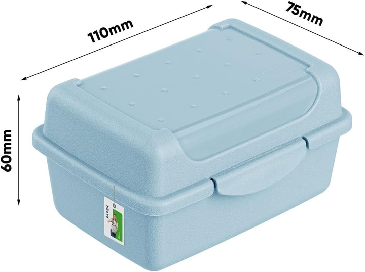 Lunchbox SET Brotdose Erwachsene Kinder - Satz mit 4 Behältern - BPA Frei Vesperbox Frühstücksbox Br
