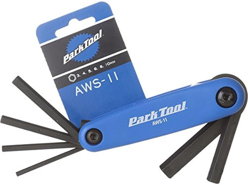 ParkTool ParkTool Unisex – Erwachsene Faltwerkzeug AWS-11C Sechskantschlüssel-Satz, Black, Einheitsg