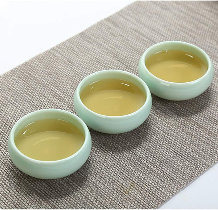 fanquare Tragbare Reise Kung Fu Teeservice, Handgemachte Kungfu Tee Set, Porzellan Teekanne, Teetass