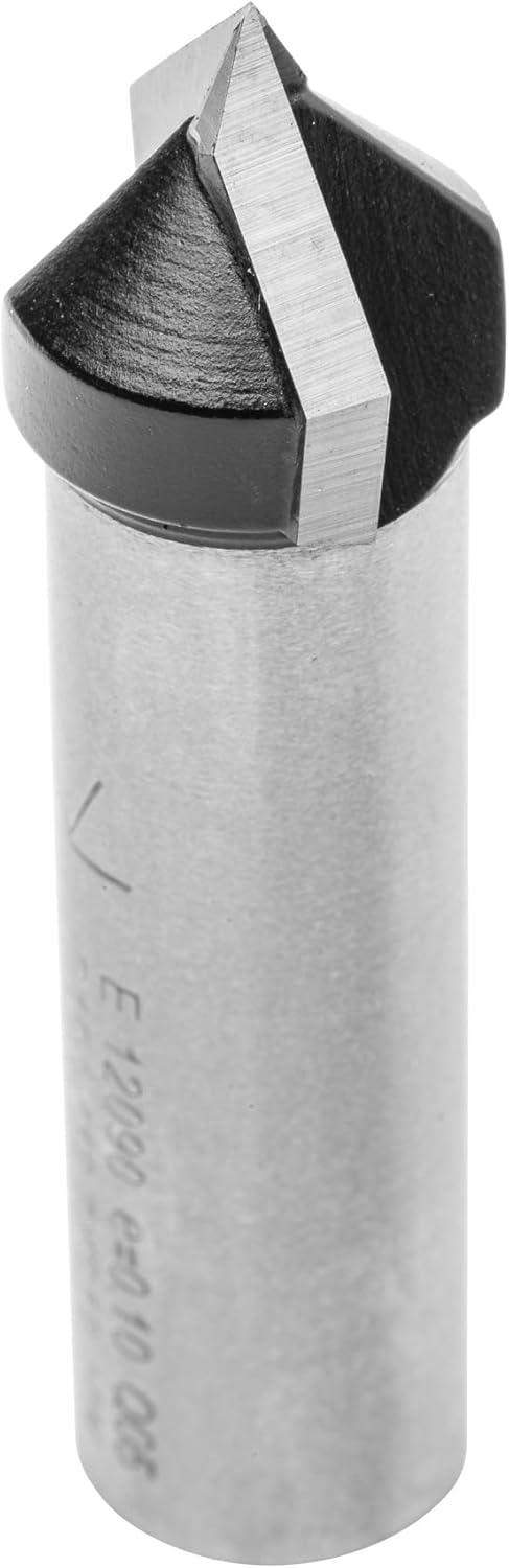 ENT 12090 V-Nutfräser und Schriftenfräser HW, Schaft (S) 12 mm, Durchmesser (D) 15,9 mm, NL 12,7 mm,