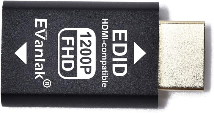 EVanlak HDMI-Emulator-Adapter (3. Generation), kompatibel mit Mac Thunderbolt auf HDMI-Switches/Exte