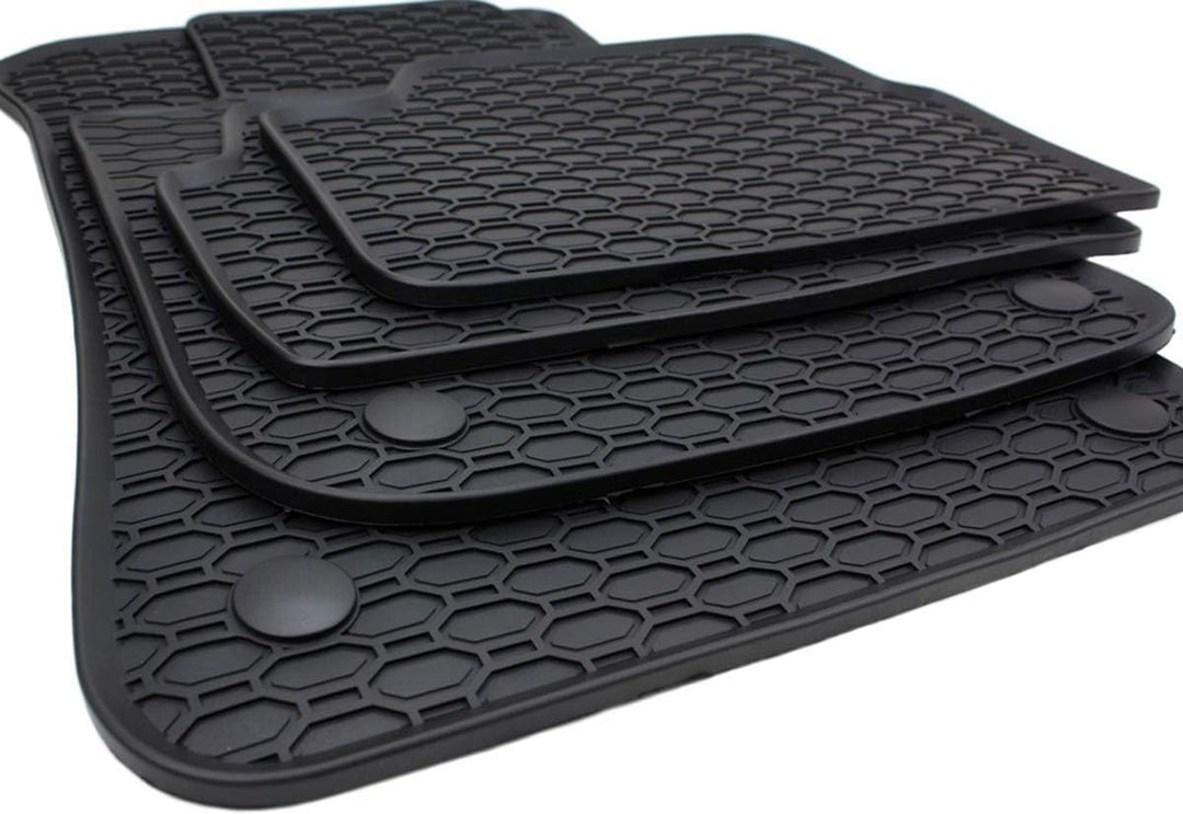 Kfzpremiumteile24 Gummimatten Kompatibel mit 1er E81 E82 E87 X1 E84 Premium Fussmatten Allwetter Gum