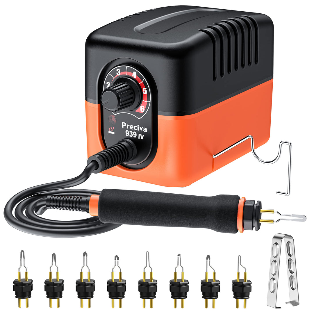 Brandmalerei Set, Preciva Brandmalstation Brennkolben Set 23W mit 8pcs Lötspitzen, einstellbare Temp