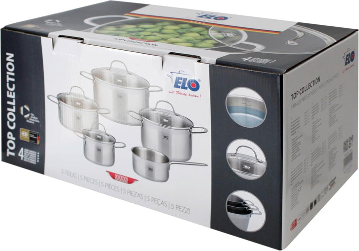 ELO 42515 Topfset, Edelstahl, 5 TLG ,
