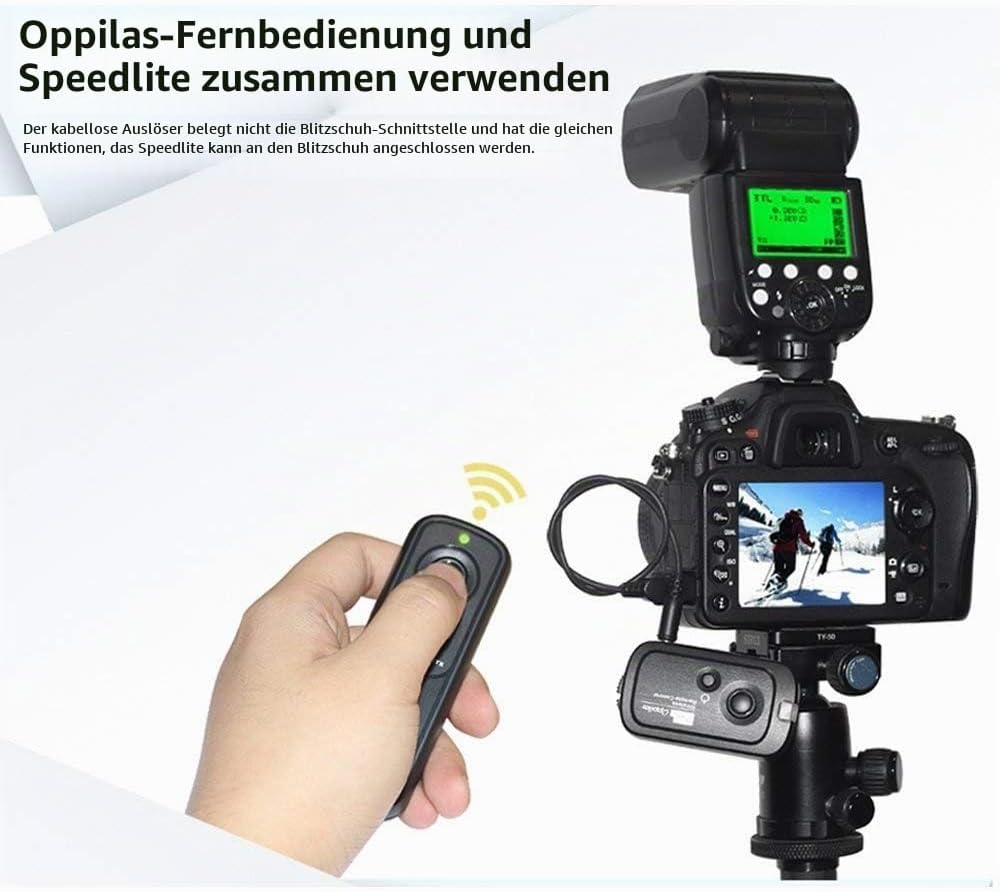 Pixel Kabellose Fernauslöser RW-221/N3 Kamera Funkfernauslöser Kompatibel mit Canon EOS R5 10D 6D-II