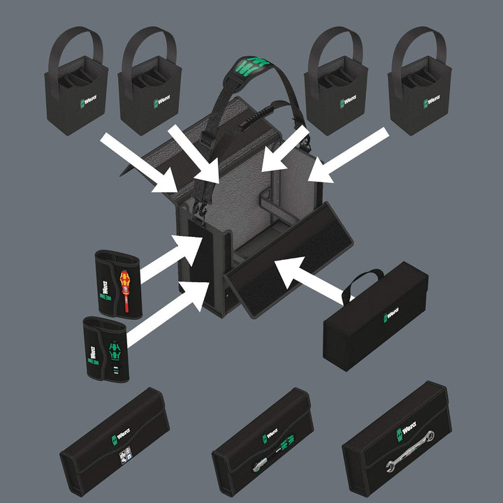 Wera 05004357001 2go 2 XL Werkzeug-Container Wera 2go 2 XL Single, Wera 2go 2 XL Single