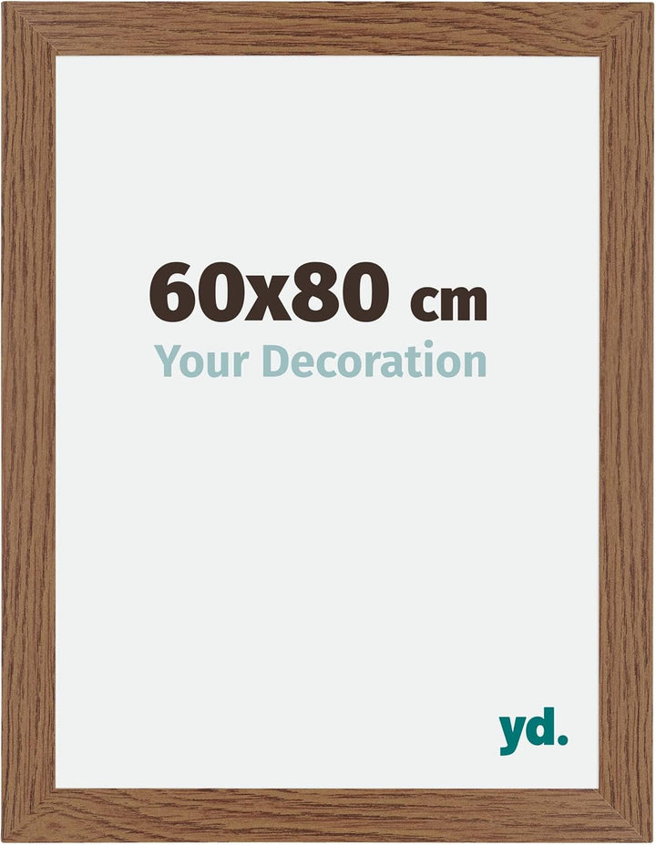 yd. Your Decoration - Bilderrahmen 60x80 cm - Bilderrahmen aus MDF mit Acrylglas - Antireflex - Ausg