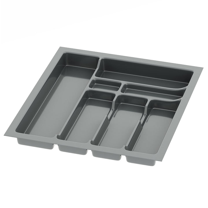 sossai® Besteckeinsatz Divio für Schubladen 50 cm | Breite 43 cm x Tiefe 49 cm | zuschneidbar | mit