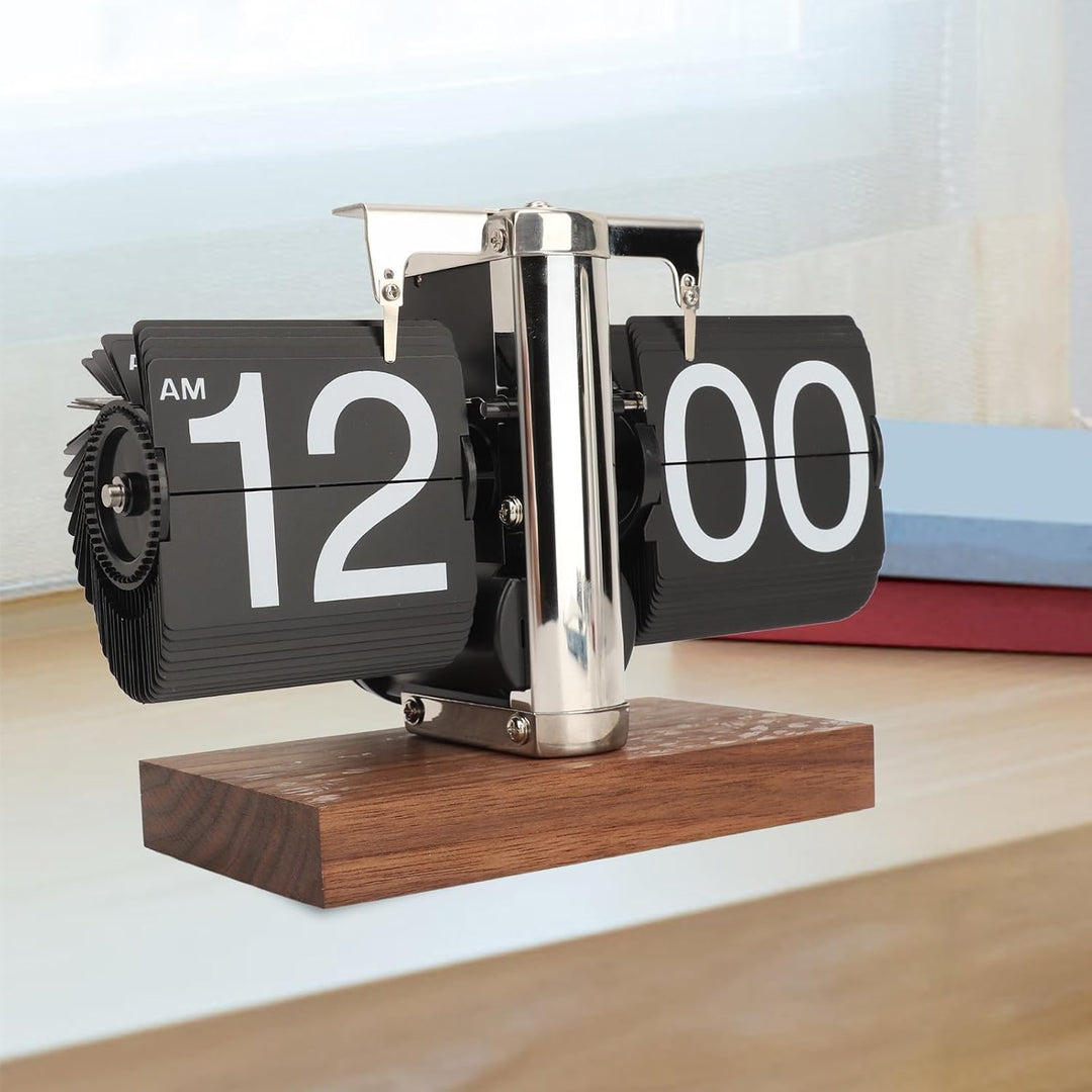 Flip Uhr Retro Digitale Wanduhr Batterie betrieben Tischuhr Grosse Zahlen Sichere Basis Kreative Fli