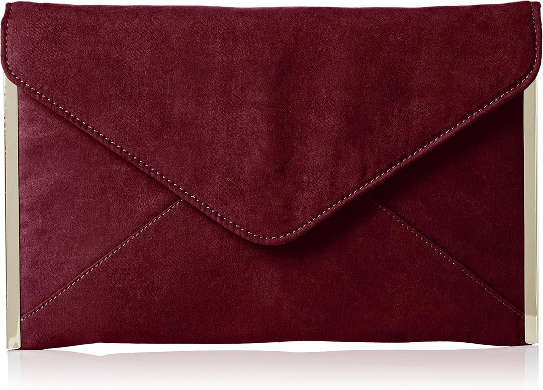 SwankySwans Damen-Clutch Louis, Veloursleder/Samt, schlankes Briefumschlag-Design, ideal für Partys,