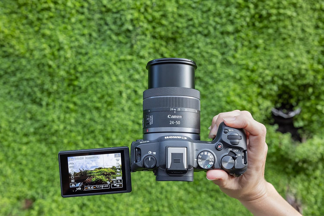 Canon RF 24-50mm F4.5-6.3 is STM Zoomobjektiv für Einsteiger und Vlogger (2-Fach Zoom, 4,5 Stufen Bi