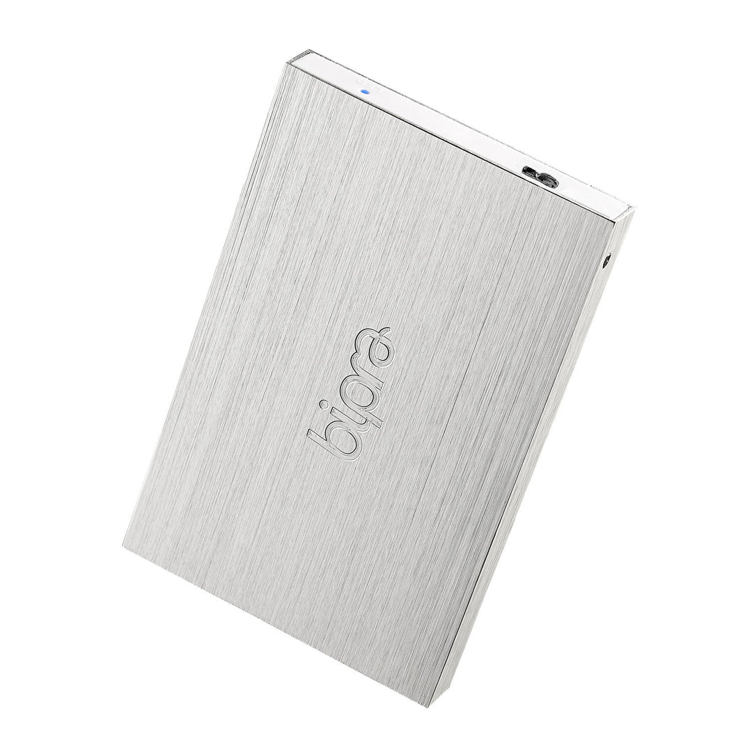 Sumvision Egem Externe Festplatte (100 GB, USB 3.0, FAT32, 6,3 cm / 2,5 Zoll), Grau/Silberfarben gra