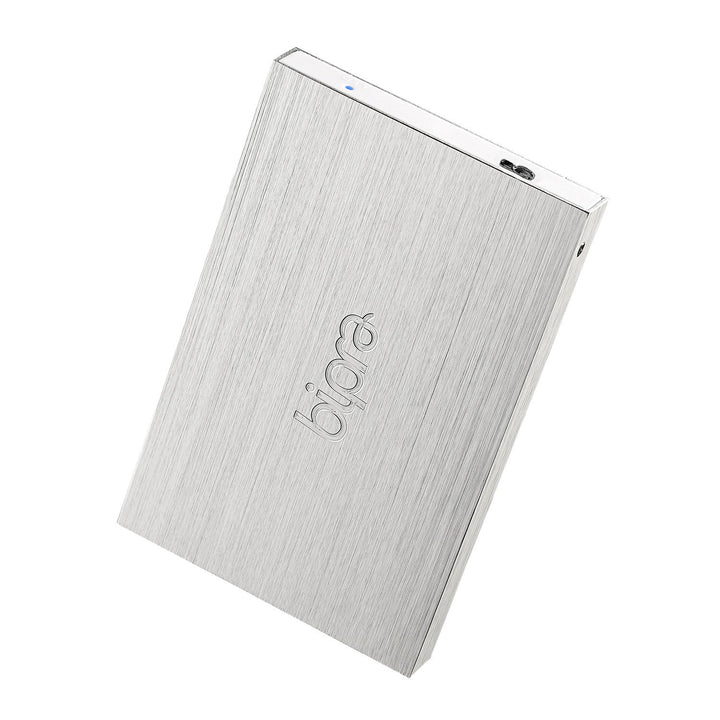 Sumvision Egem Externe Festplatte (100 GB, USB 3.0, FAT32, 6,3 cm / 2,5 Zoll), Grau/Silberfarben gra