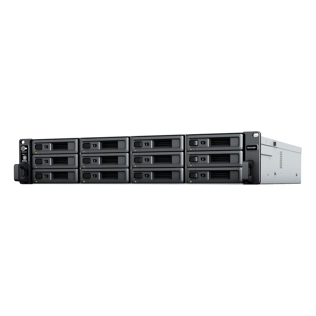 Synology 12-Bay RackStation RS2423RP+ (Diskless) RS2423RP+ 12 Einschübe, 8 GB DDR4, redundante Strom