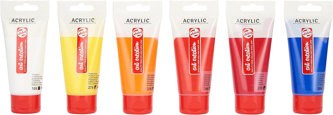 Talens Art Creation Set Acrylmalerei, 12 Farben (75-ml-Tuben) | Malen für Erwachsene 12x75 ml Set 12